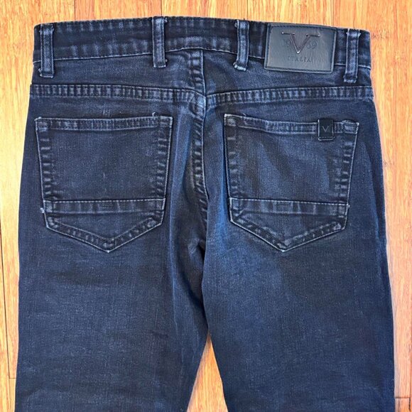 Versace V19-69 Abbigliamento Sportivo SRL Milano Italia Mens Black Jeans 28-30 - Picture 8 of 11